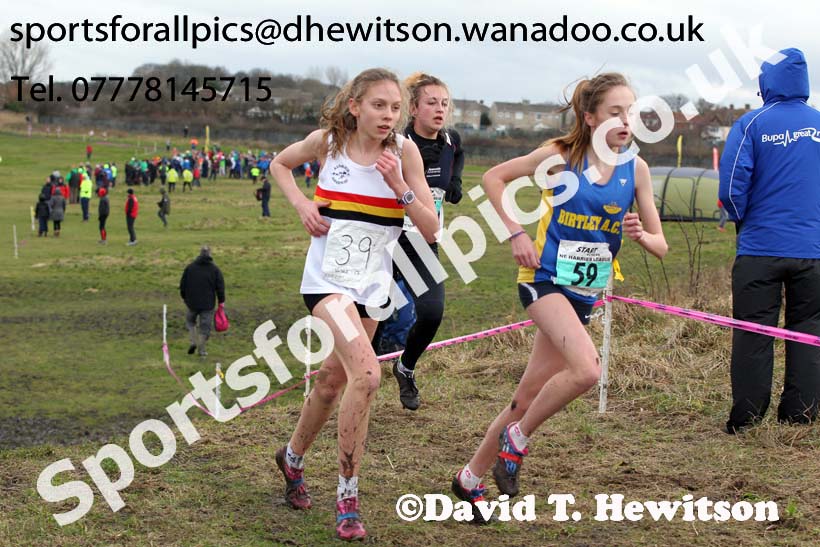 Under-17 and under-20 women Rosie Murton (Alnwick) and Sophie Burnett (Birtley) NEHL, Wrekenton. Photo: David T. Hewitson/Sports for All Pics